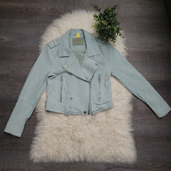 BLANKNYC Morning After Suede Moto Jacket Size Small - Picture 2 of 12